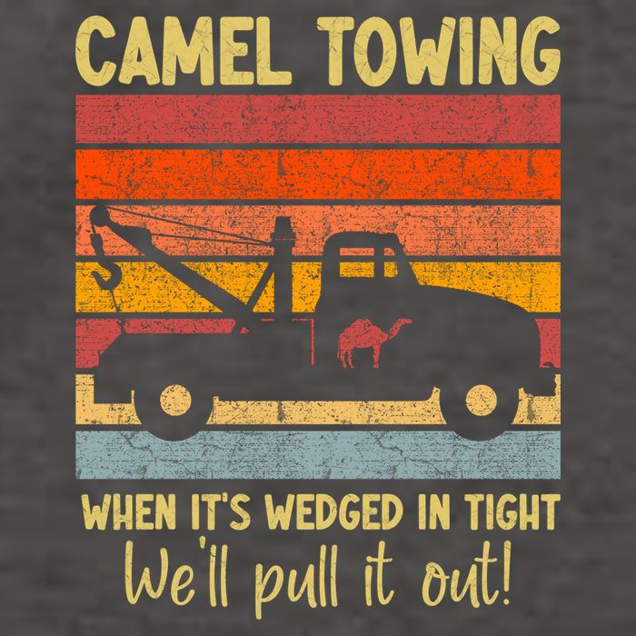 Camel Towing When It's Wedged In Tight Funny Vector Backpack