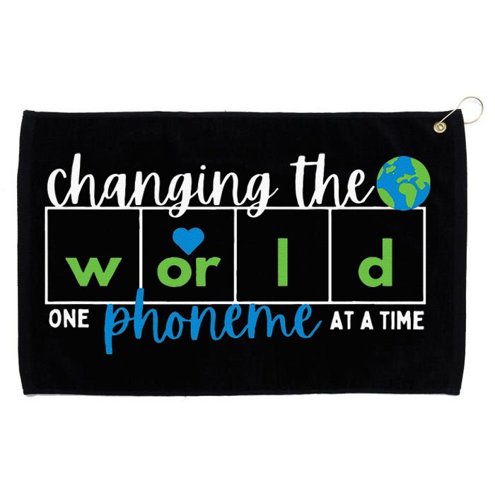 Changing The World One Phoneme At A Time Grommeted Golf Towel