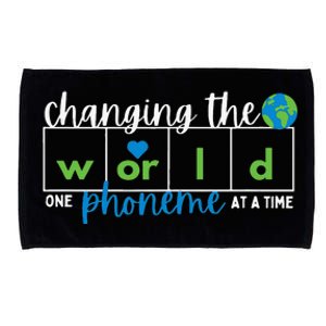 Changing The World One Phoneme At A Time Microfiber Hand Towel