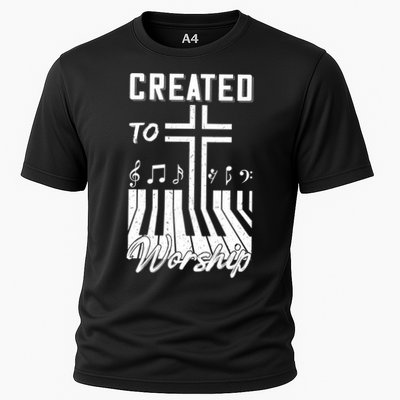 Created To Worship Funny Christian Pianist Performance Shirt