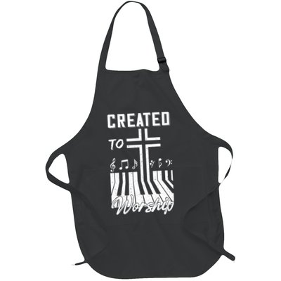 Created To Worship Funny Christian Pianist Apron