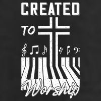 Created To Worship Funny Christian Pianist 11oz C Handle Ceramic Mug