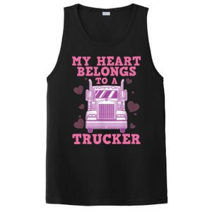 Cool Truckers Wife Gift For Wo Funny Truck Driver Girl PosiCharge Competitor Tank