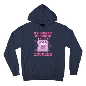 Cool Truckers Wife Gift For Wo Funny Truck Driver Girl Hoodie