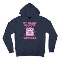 Cool Truckers Wife Gift For Wo Funny Truck Driver Girl Hoodie