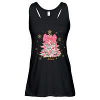 Christmas Tree With Snowflakes And Bow Ladies Essential Flowy Tank