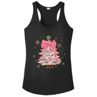 Christmas Tree With Snowflakes And Bow Ladies PosiCharge Competitor Racerback Tank