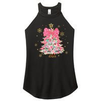 Christmas Tree With Snowflakes And Bow Women's Perfect Tri Rocker Tank