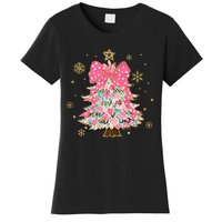 Christmas Tree With Snowflakes And Bow Women's T-Shirt