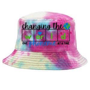 Changing The World One Phoneme At A Time Science Of Reading Tie-Dyed Bucket Hat