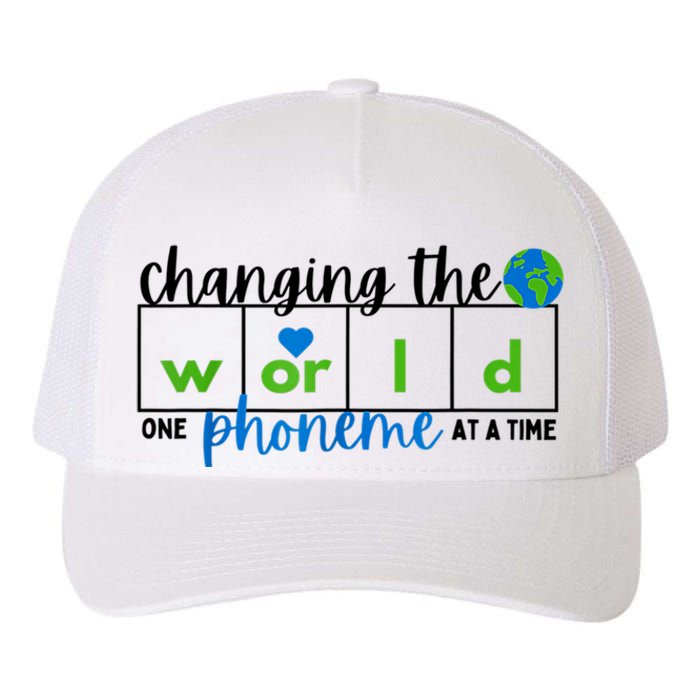 Changing The World One Phoneme At A Time Science Of Reading Yupoong Adult 5-Panel Trucker Hat