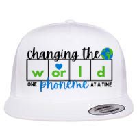 Changing The World One Phoneme At A Time Science Of Reading Flat Bill Trucker Hat