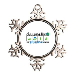 Changing The World One Phoneme At A Time Science Of Reading Metallic Star Ornament