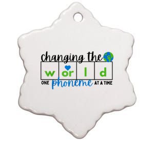 Changing The World One Phoneme At A Time Science Of Reading Ceramic Star Ornament