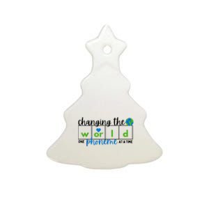 Changing The World One Phoneme At A Time Science Of Reading Ceramic Tree Ornament