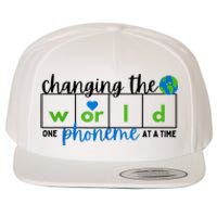 Changing The World One Phoneme At A Time Science Of Reading Wool Snapback Cap