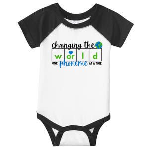 Changing The World One Phoneme At A Time Science Of Reading Infant Baby Jersey Bodysuit