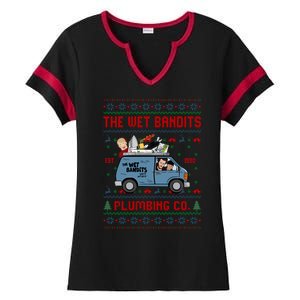 Cool The Wet Bandits Plumbing Company Ladies Halftime Notch Neck Tee