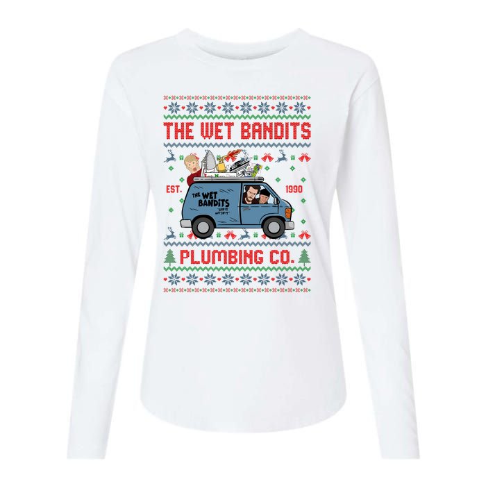 Cool The Wet Bandits Plumbing Company Womens Cotton Relaxed Long Sleeve T-Shirt