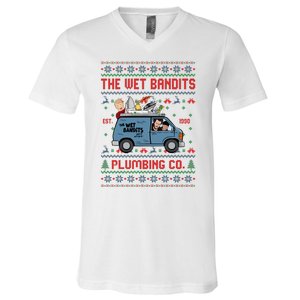 Cool The Wet Bandits Plumbing Company V-Neck T-Shirt