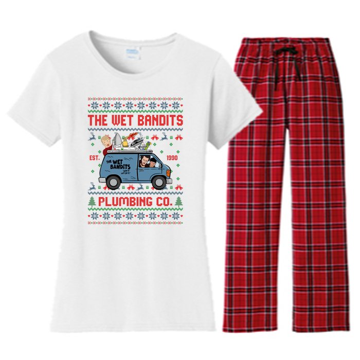 Cool The Wet Bandits Plumbing Company Women's Flannel Pajama Set