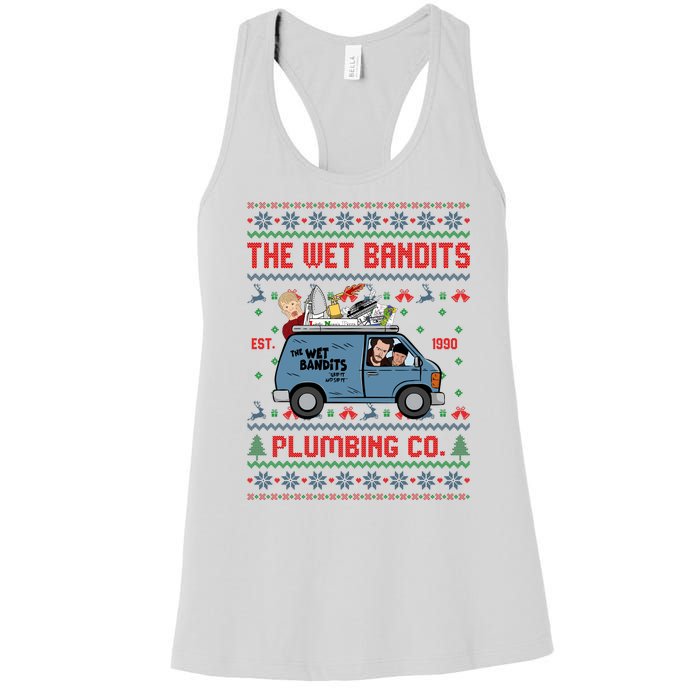 Cool The Wet Bandits Plumbing Company Women's Racerback Tank