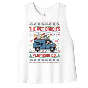 Cool The Wet Bandits Plumbing Company Women's Racerback Cropped Tank