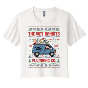 Cool The Wet Bandits Plumbing Company Women's Crop Top Tee