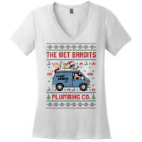 Cool The Wet Bandits Plumbing Company Women's V-Neck T-Shirt