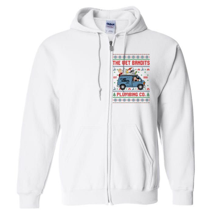 Cool The Wet Bandits Plumbing Company Full Zip Hoodie