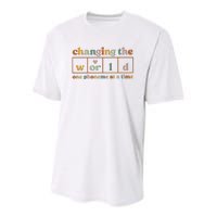 Changing The World One Phoneme At A Time Kindergarten Teacher Youth Performance Sprint T-Shirt