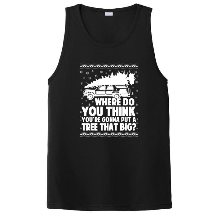 Christmas Tree Where Do You Think Youre Gonna Put A Tree That Big PosiCharge Competitor Tank