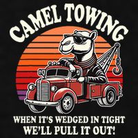 Camel Towing When ItS Wedged In Tight WeLl Pull It Out Ladies PosiCharge Tri-Blend Wicking Tank