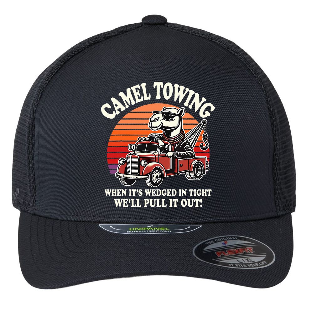 Camel Towing When ItS Wedged In Tight WeLl Pull It Out Flexfit Unipanel Trucker Cap