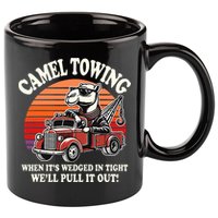 Camel Towing When ItS Wedged In Tight WeLl Pull It Out 11oz C Handle Ceramic Mug