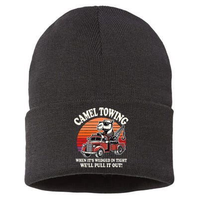 Camel Towing When ItS Wedged In Tight WeLl Pull It Out Sustainable Knit Beanie
