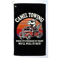 Camel Towing When ItS Wedged In Tight WeLl Pull It Out Golf Towel