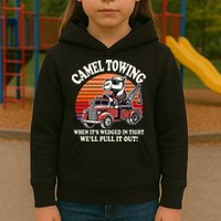 Camel Towing When ItS Wedged In Tight WeLl Pull It Out Kids Hoodie