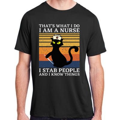 Cat Thats What I Do I Am A Nurse Adult ChromaSoft Performance T-Shirt