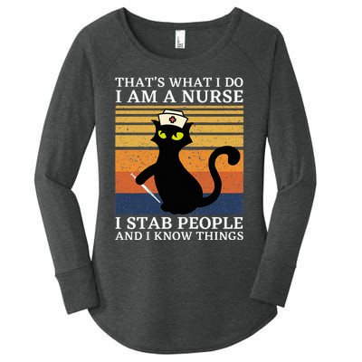 Cat Thats What I Do I Am A Nurse Women's Perfect Tri Tunic Long Sleeve Shirt