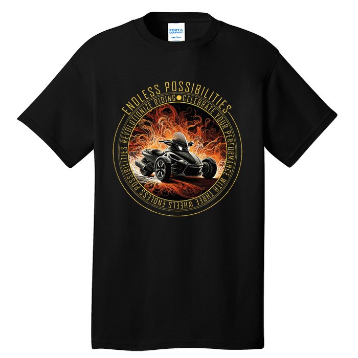 Canam Three Wheels Funny Riding Tall T-Shirt