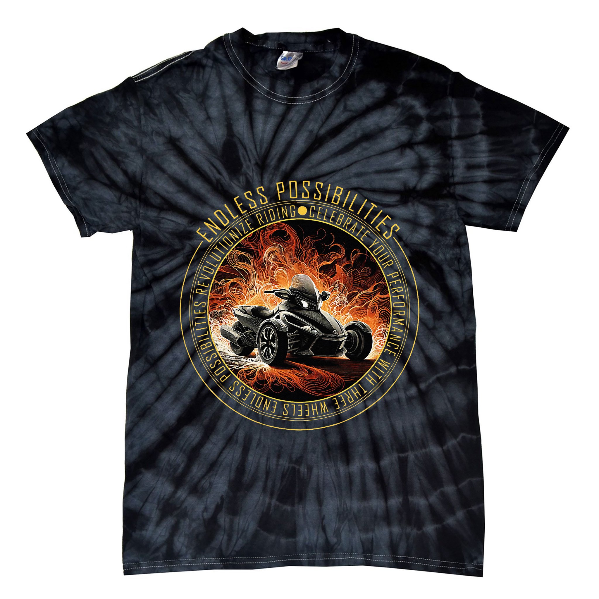 Canam Three Wheels Funny Riding Tie-Dye T-Shirt
