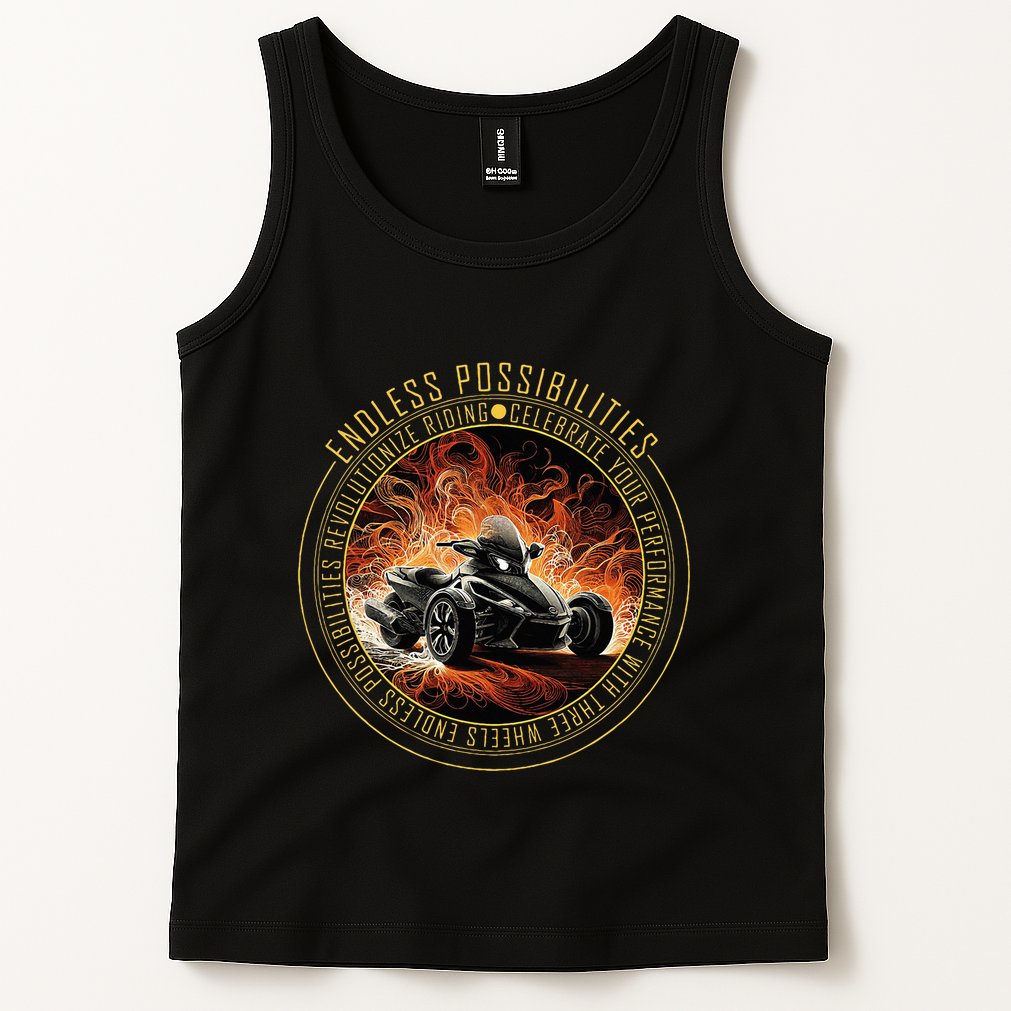 Canam Three Wheels Funny Riding Tank Top