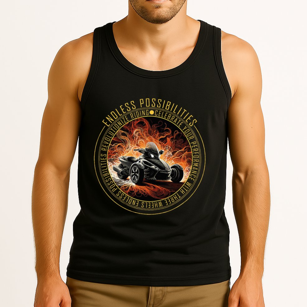 Canam Three Wheels Funny Riding Tank Top