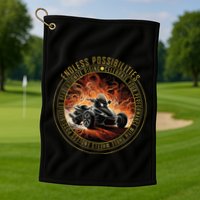 Canam Three Wheels Funny Riding Golf Towel
