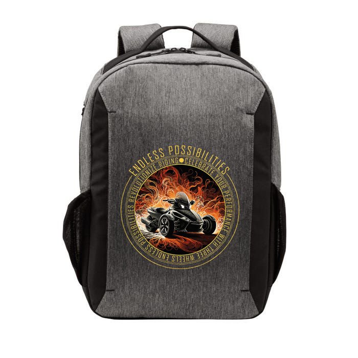 Canam Three Wheels Funny Riding Vector Backpack