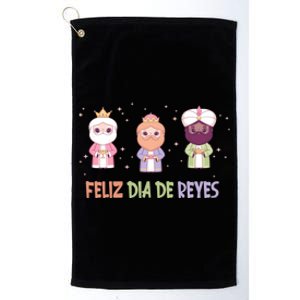 Cute Three Wise Kings Happy Epiphany Day Feliz Dia De Reyes Gift Platinum Collection Golf Towel