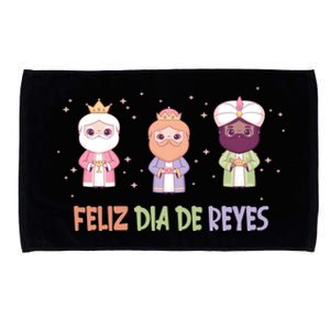 Cute Three Wise Kings Happy Epiphany Day Feliz Dia De Reyes Gift Microfiber Hand Towel