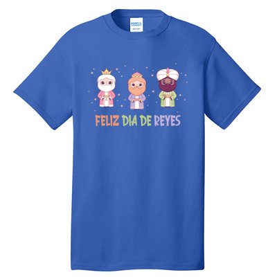 Cute Three Wise Kings Happy Epiphany Day Feliz Dia De Reyes Gift Tall T-Shirt