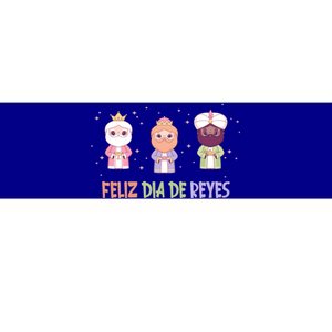 Cute Three Wise Kings Happy Epiphany Day Feliz Dia De Reyes Gift Bumper Sticker